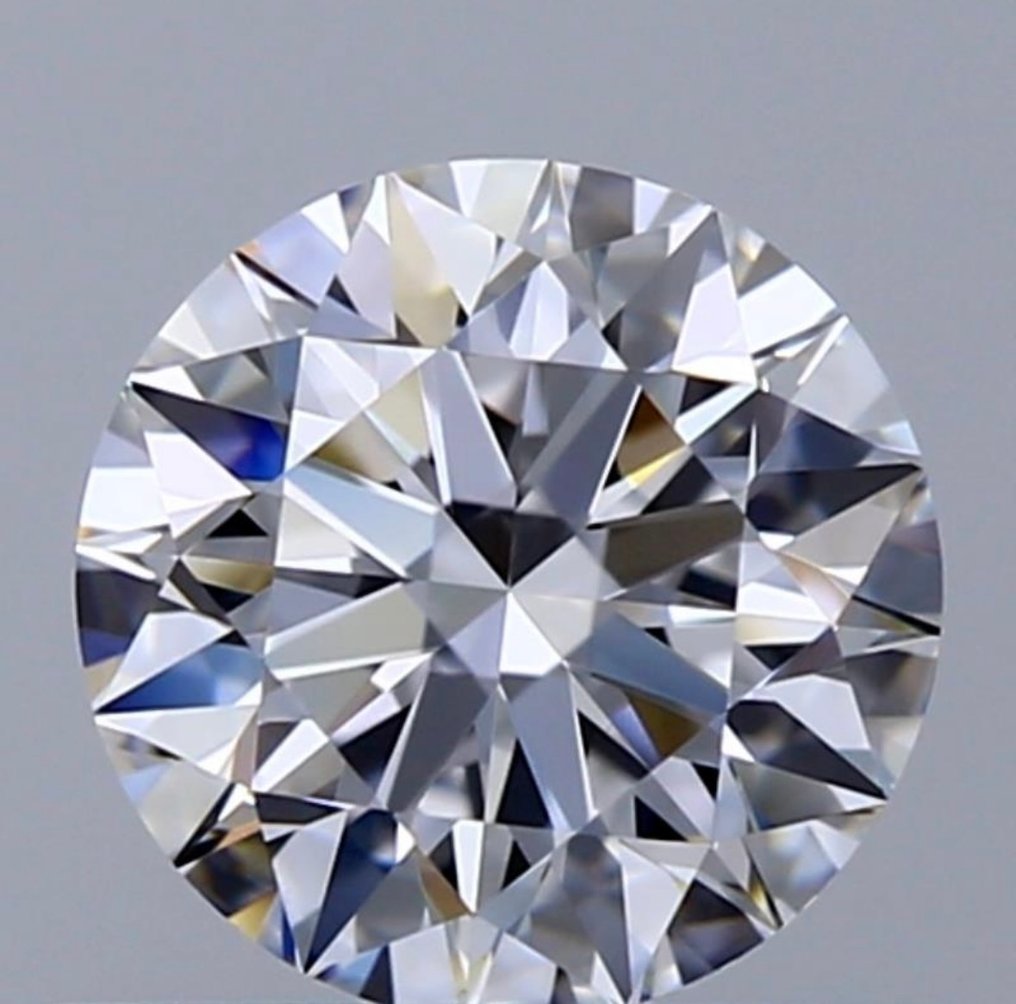 1 pcs Gyémánt  (Természetes)  - 0.58 ct - Kerek - D (színtelen) - IF - Amerikai Gemmológiai Intézet (GIA) - Ex Ex Ex #1.0