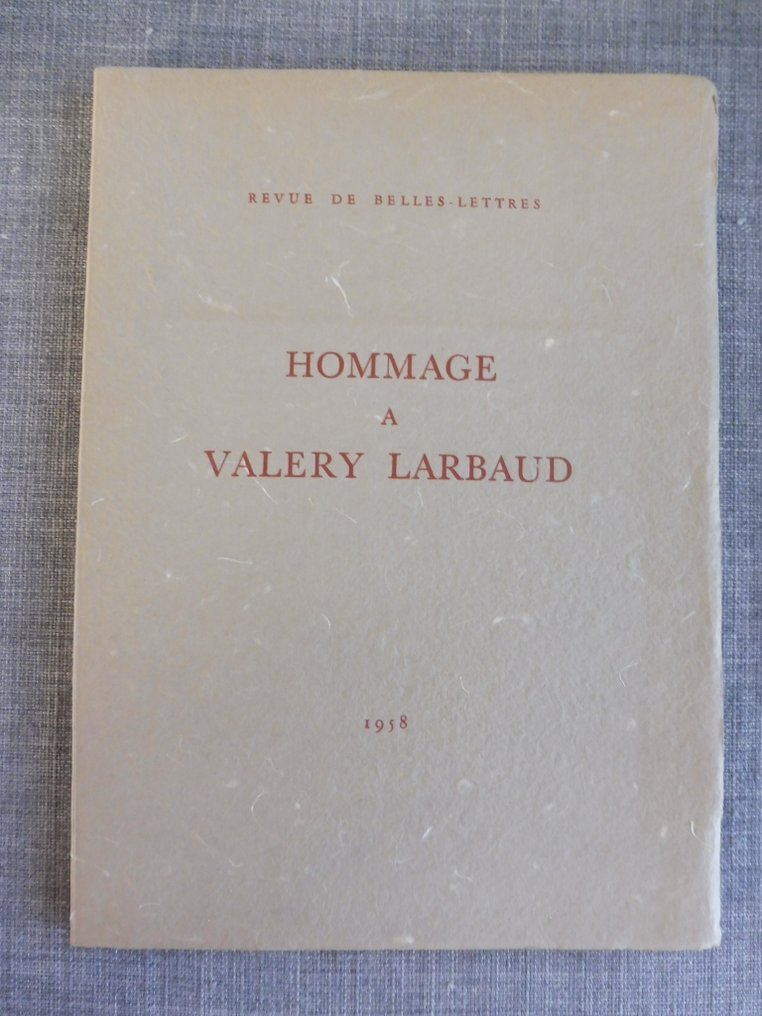 Anonyme - Hommage à Valery Larbaud - 1958 #1.0