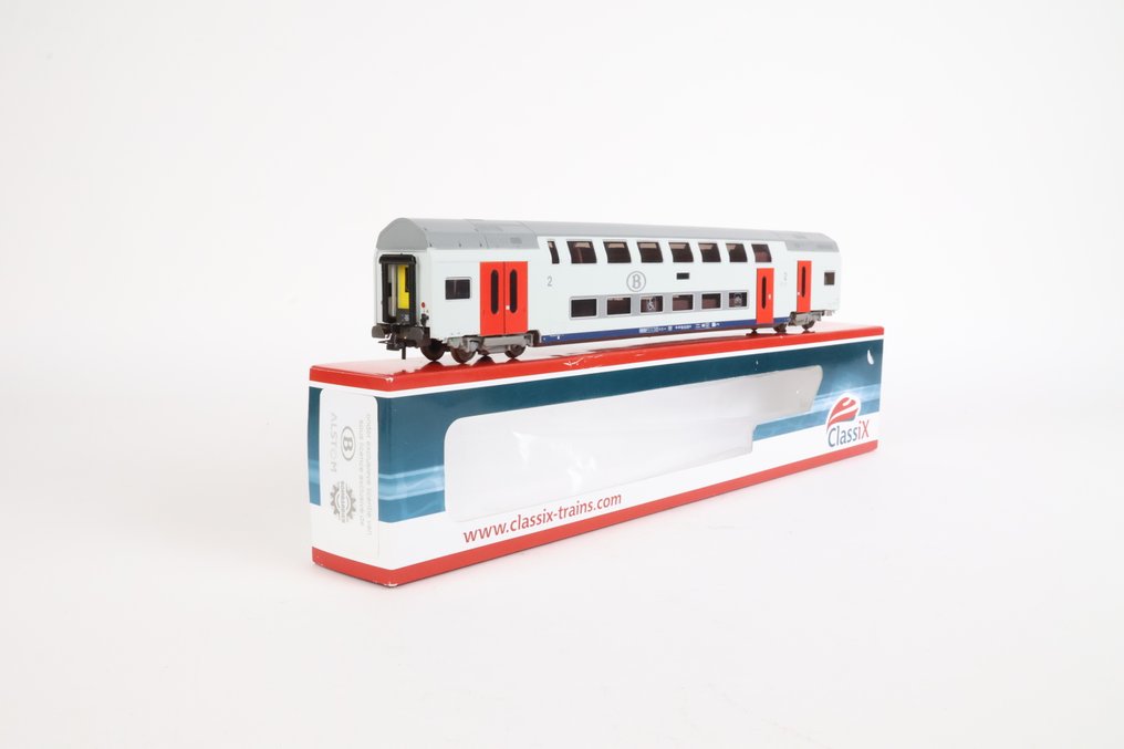 Classix (Heris) H0 - 6035 - Επιβατικό τρένο μοντελισμού (1) - M6 βαγόνι BD 2ης τάξης/ποδήλατα - NMBS #1.0