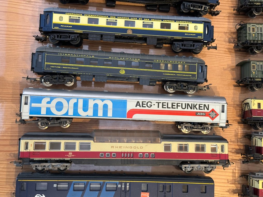 Roco, Trix, Lima, Jouef H0 - Model train wagon (15) - Passenger carriages and freight wagons - NS, DB, SNCF, K.W.St.E., K.Bay.Sts.B #2.1