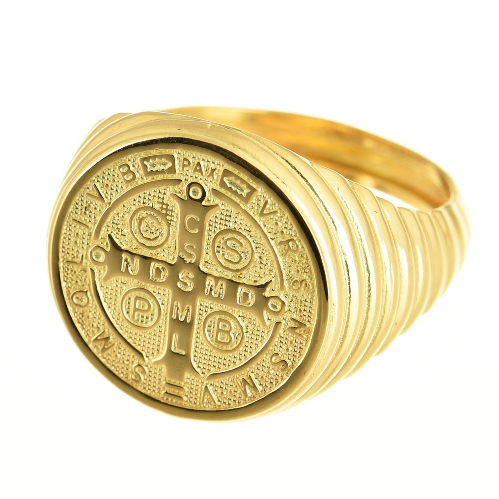 Amulet ring - 14 kt. Yellow gold #1.0