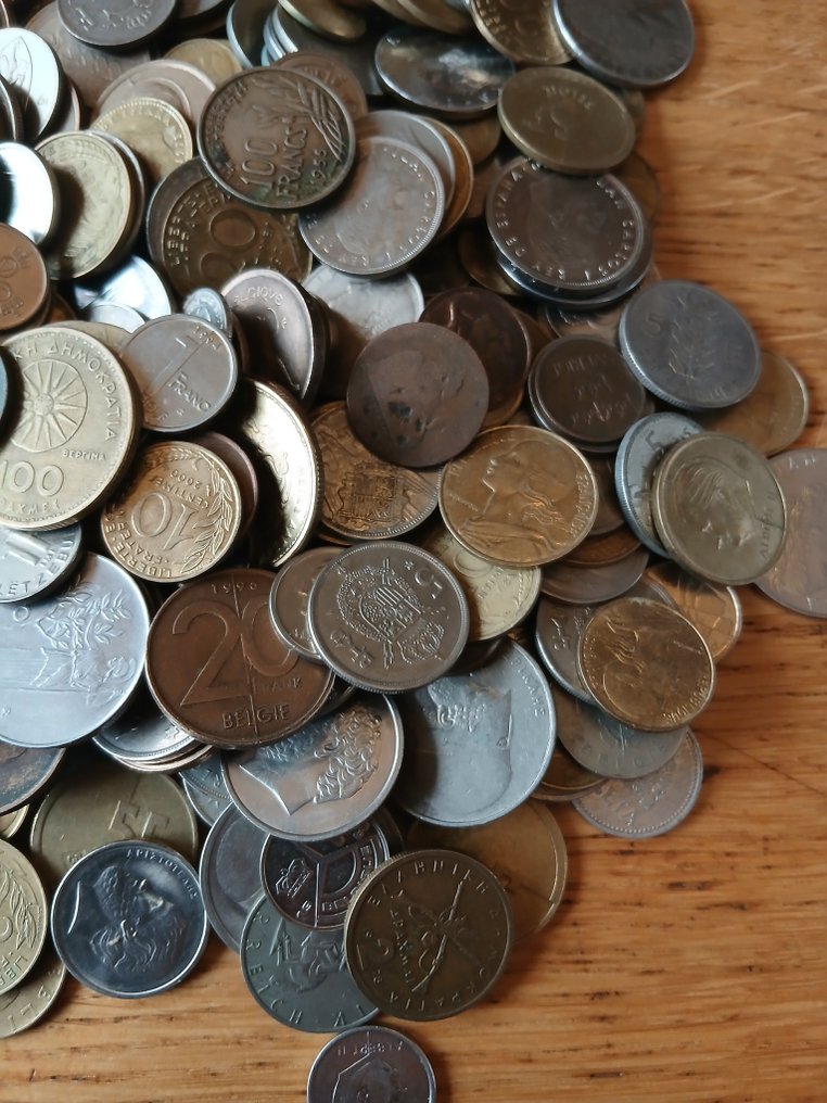 Ευρώπη. 4 kg Europeese munten van voor de euro.  (χωρίς τιμή ασφαλείας) #1.0