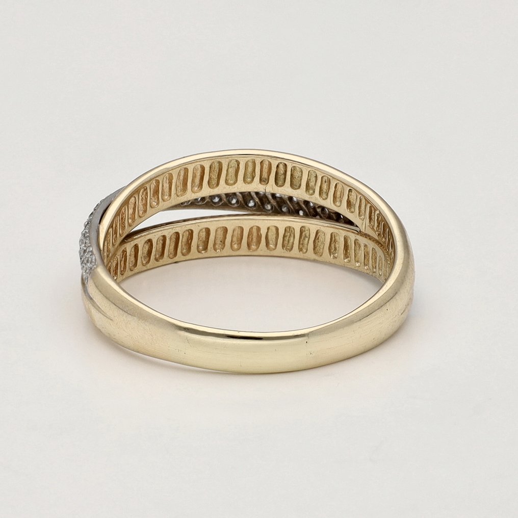 Δαχτυλίδι - 14 καράτια Κίτρινο χρυσό -  0.63ct. tw. Διαμάντι (Φυσικό)  #3.2