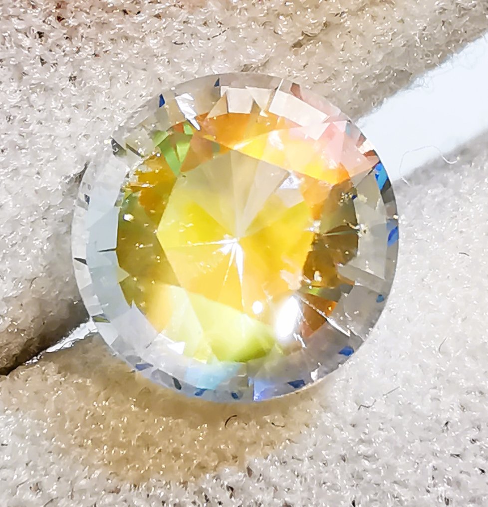 没有保留价 - 1 pcs  多色 月光石  - 1.79 ct - 西班牙宝石学院（IGE） - MOONSTONE/RAINBOW #4.3