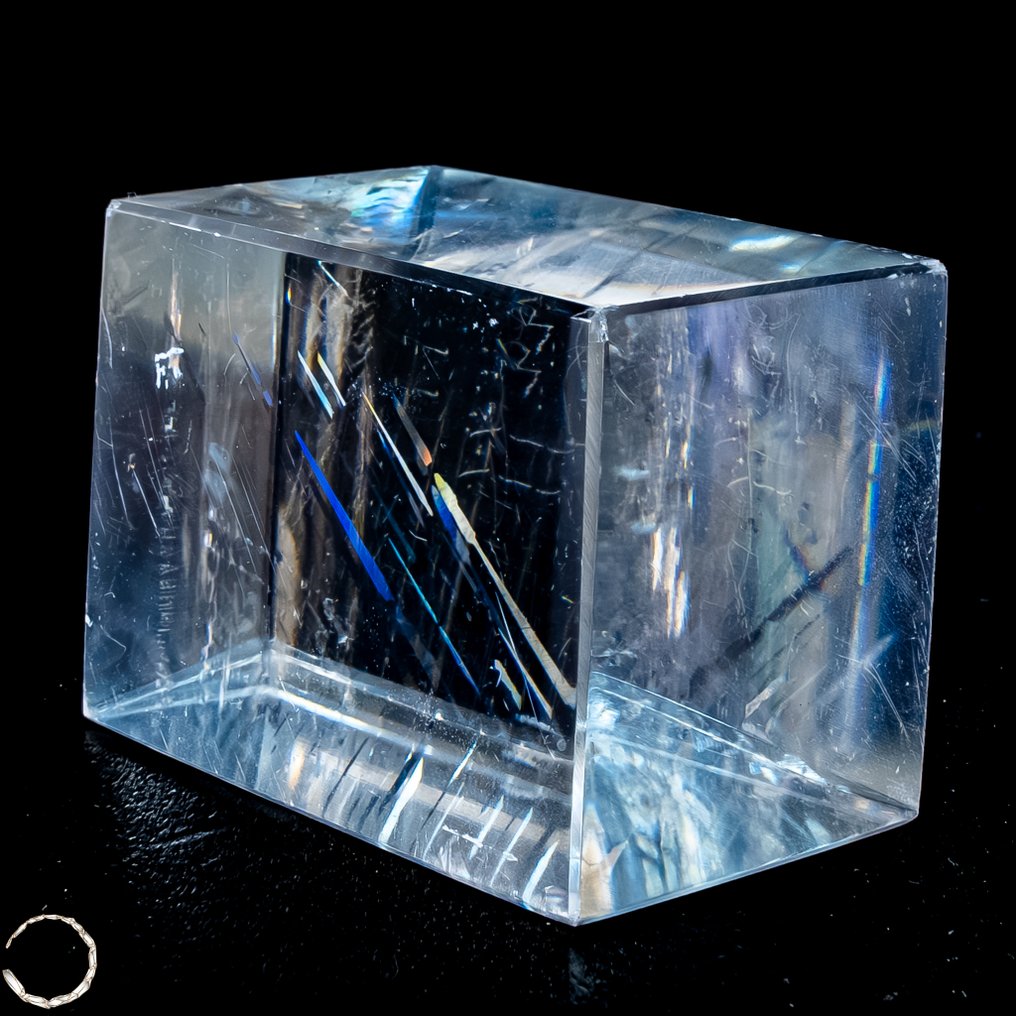 非常罕见的天然高品质彩虹光学方解石 水晶- 114.63 g #3.2