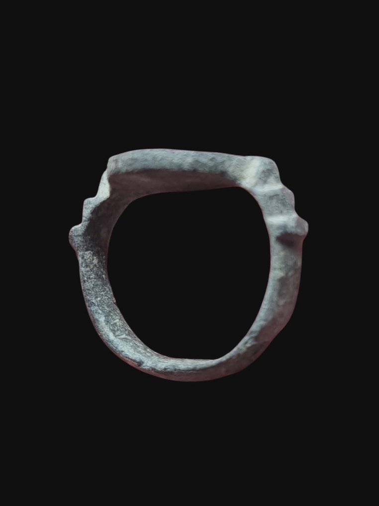 中世紀，十字軍時代 青銅色, 稀有的 Solar Seal 戒指  (沒有保留價) #2.1