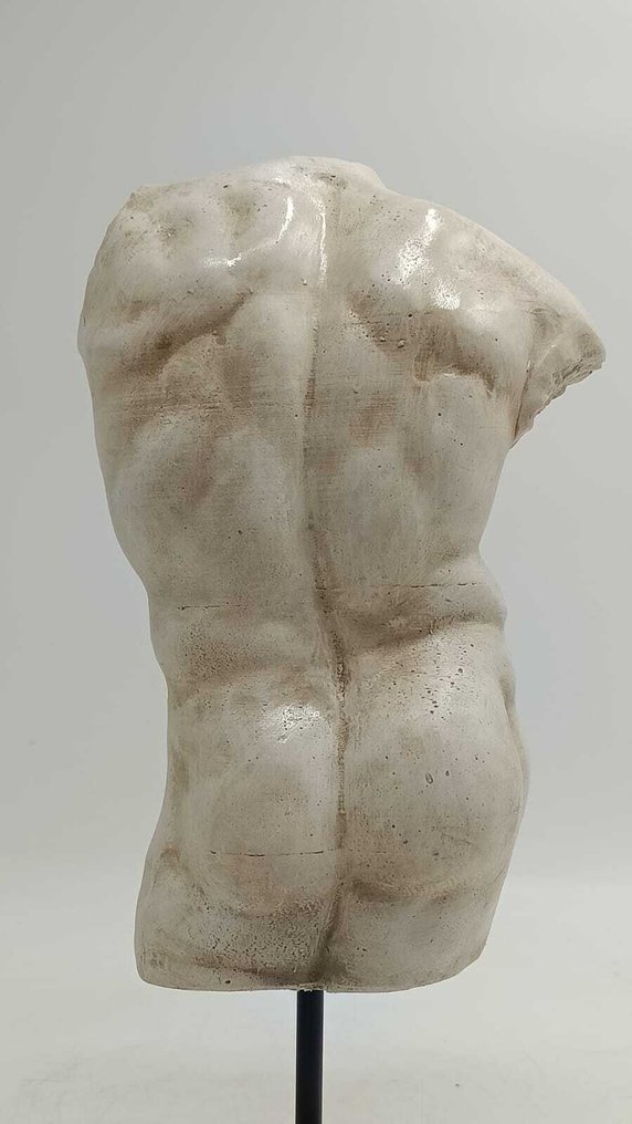 Sculpture, Torso di Eracle - 34 cm - marble dust #3.2