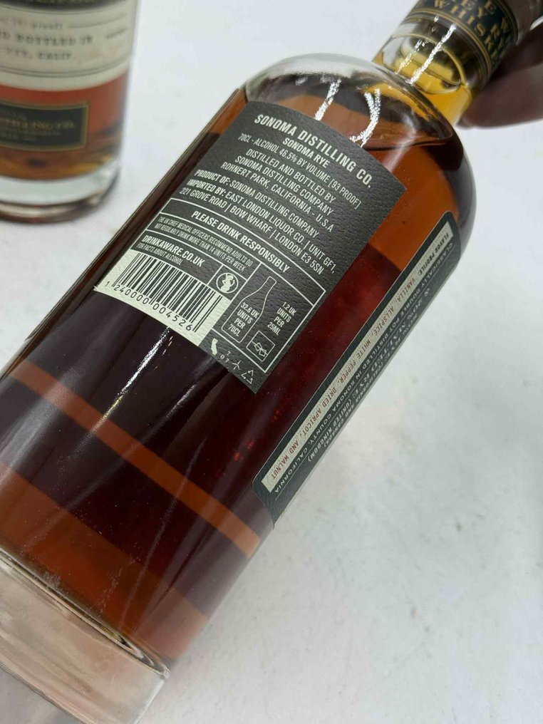 Sonoma - California Rye - 93 Proof  - 700ml - 3 pullojen #2.1