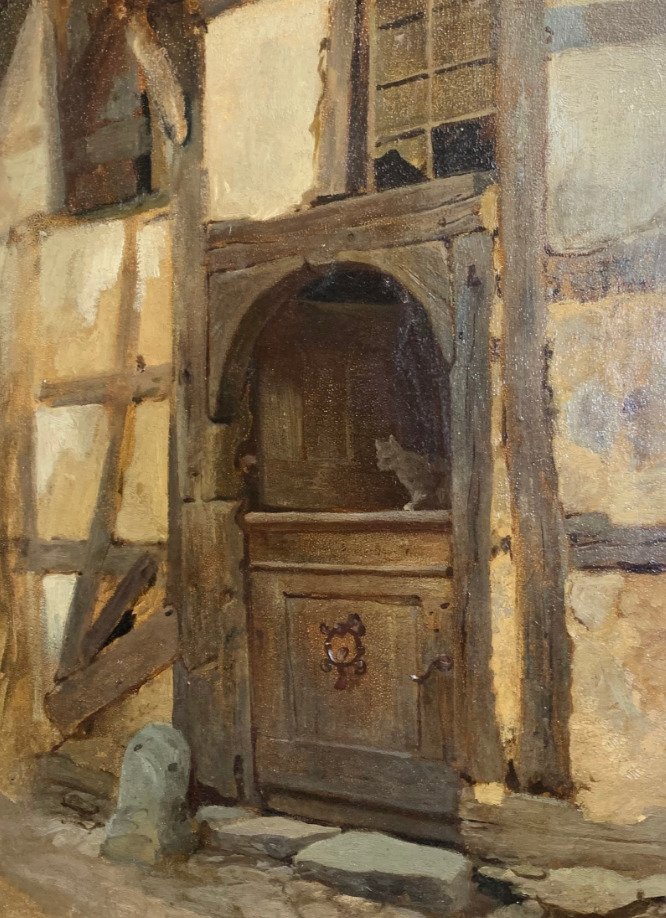 Benjamin I Vautier (1829-1898), Attributed to - Eingang zum Atelier #1.0