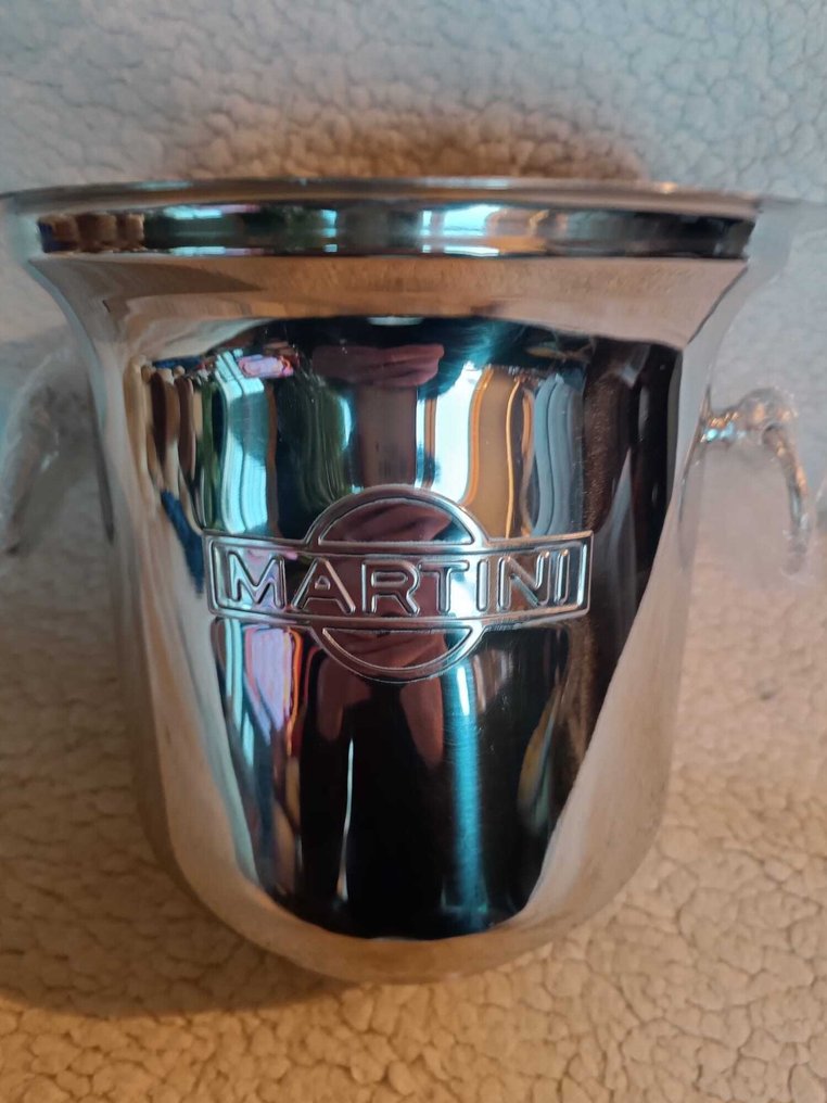 Martini, vintage, en métal. - Παγωνιέρα - Μέταλλο - Seau Martini #1.0