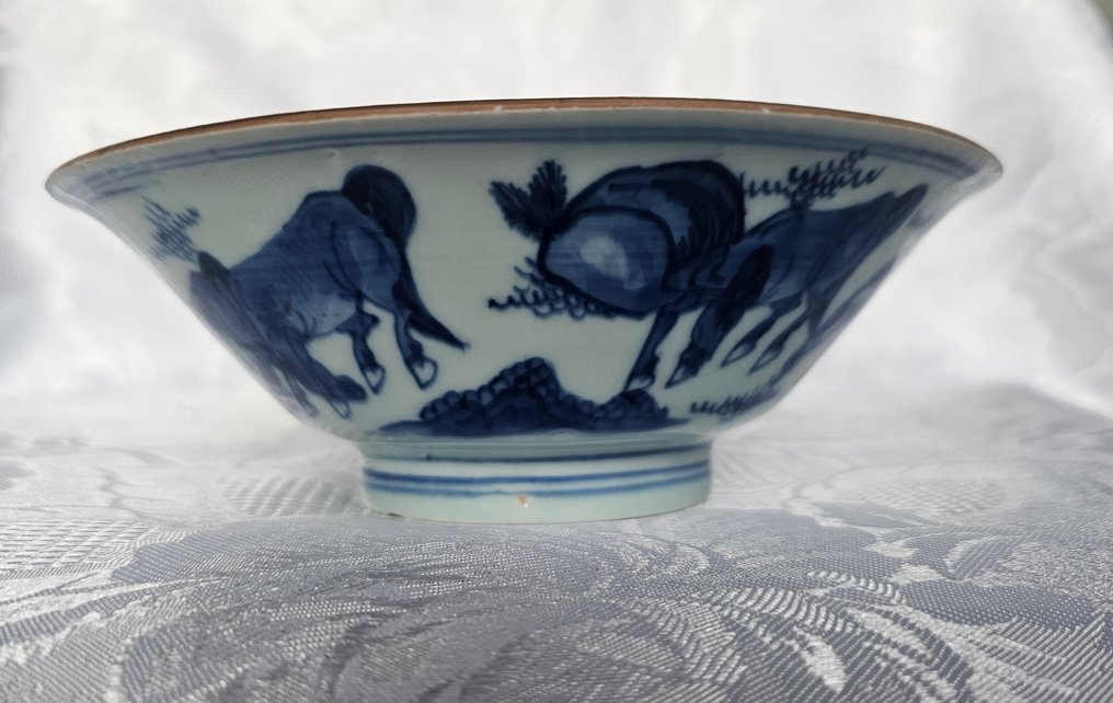 Skål - Porcelæn - Kom hesten dekor #1.0