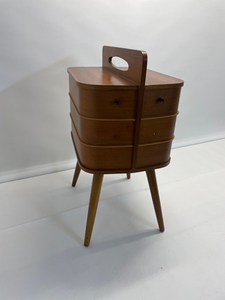 Mid Century / Danish Design Nähkasten - 縫紉盒 - 柚木 #4.3