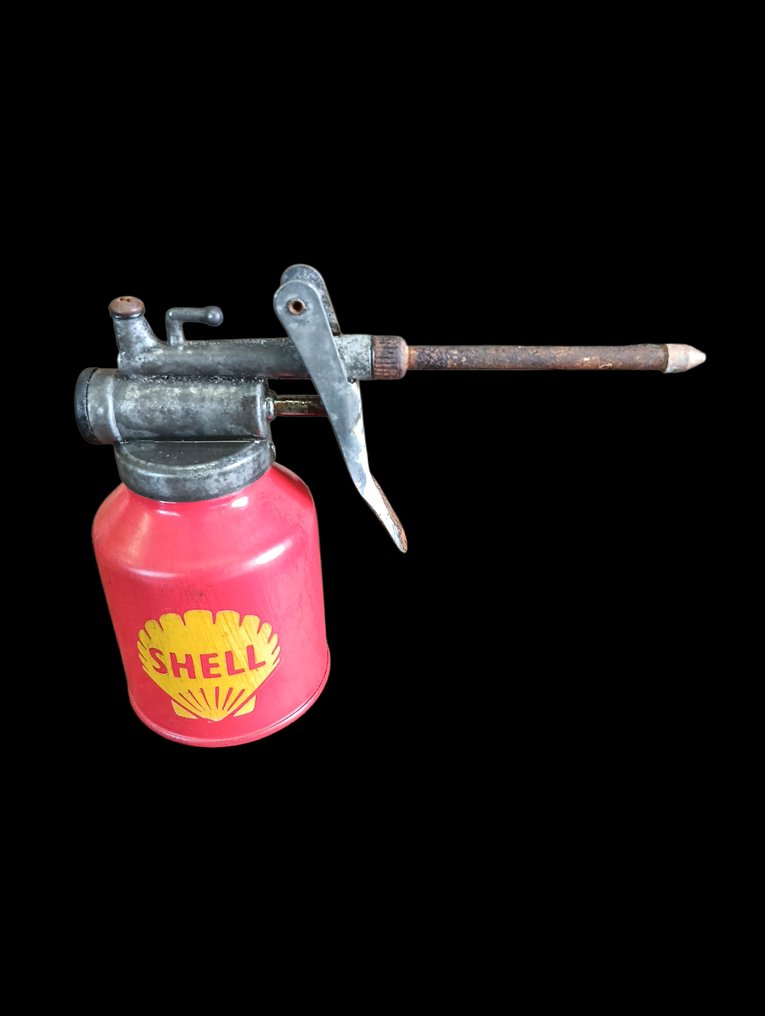 Petrol pump (1) - Shell - Ancienne burette d'huile Shell - 1950-1960 #1.0