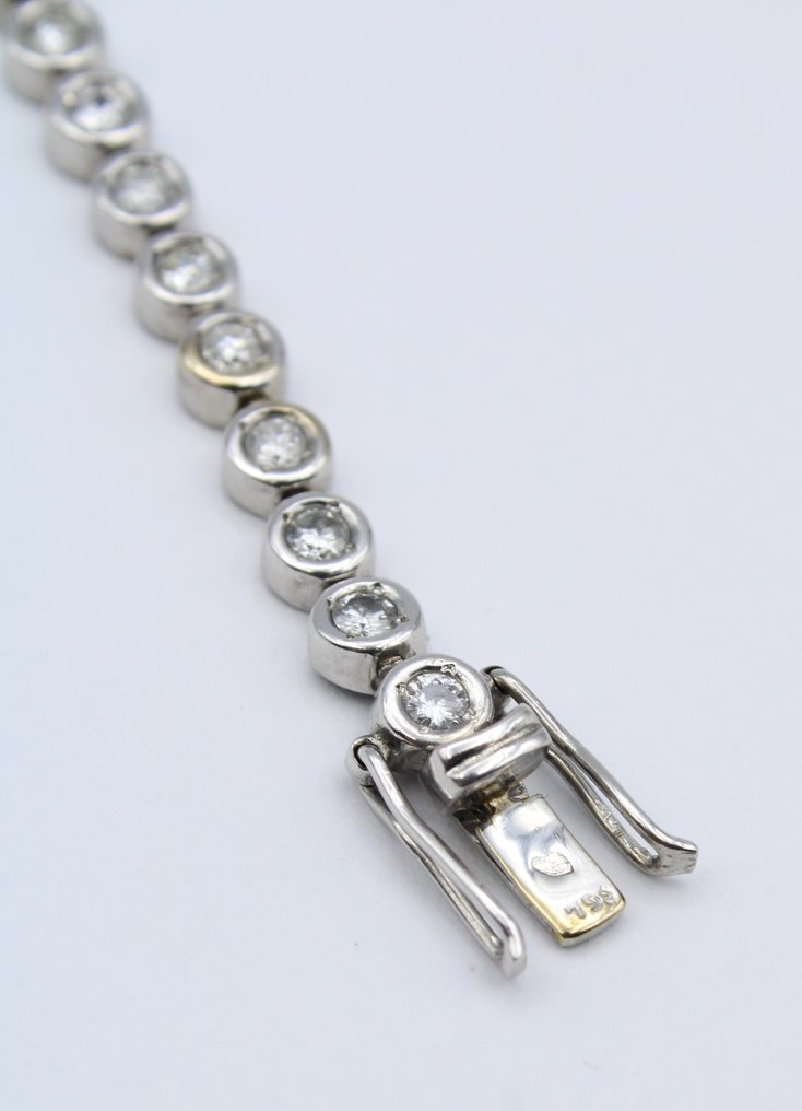 Βραχιόλι - 18 καράτια Λευκός χρυσός -  2.00ct. tw. Διαμάντι (Φυσικό) - Διαμάντι #2.1