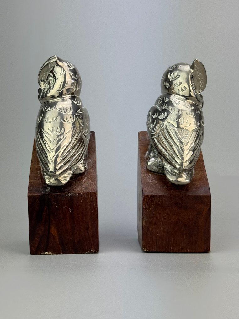 Jordan Sheffield Collection - Βιβλιοστάτες (2) - Ξύλο, ασημένιο μέταλλο #4.3