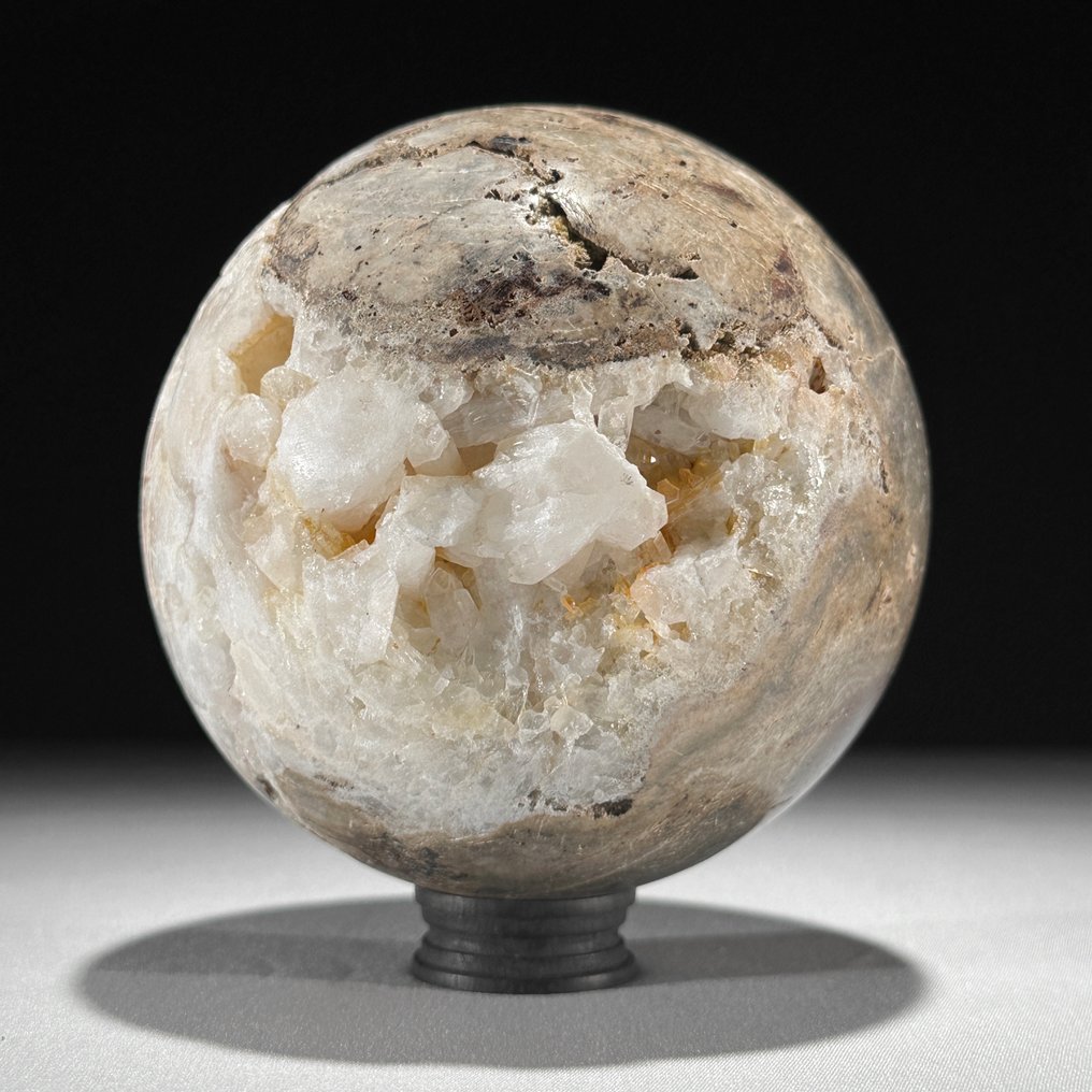 无底价 - 精彩的石英水晶对 支架上的球体- 2300 g - (2) #1.0