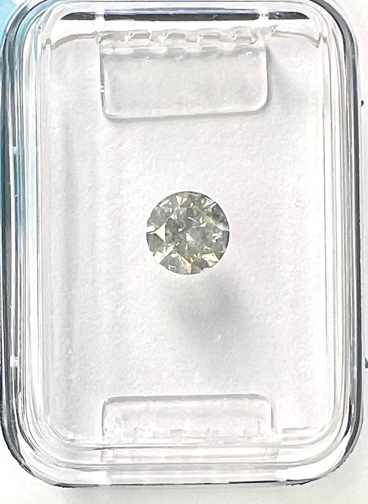 χωρίς τιμή ασφαλείας - 1 pcs Διαμάντι  (Φυσικό)  - 0.41 ct - Στρογγυλό - L - I1 - International Gemological Institute (IGI) #1.0