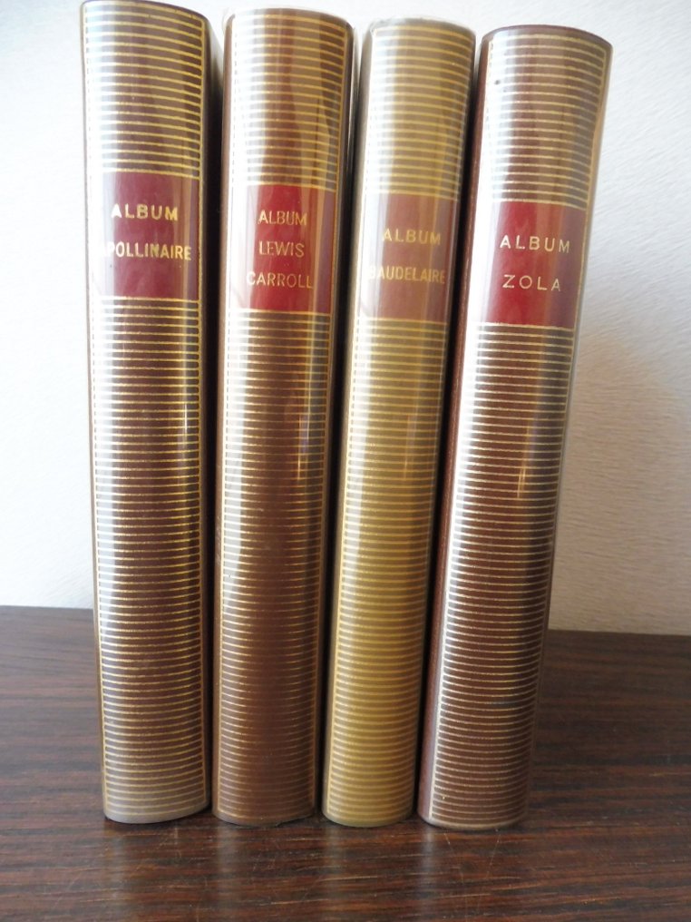 Zola, Baudelaire, Lewis Carrroll, Apollinaire - 4 albums de la Pléiade - 1963 #1.0