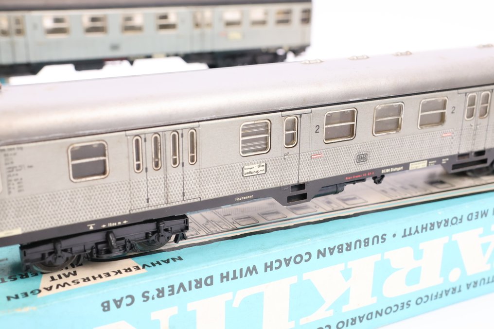 Märklin H0 - 4042/4046 - Carrozza passeggeri di modellini di treni (5) - Cinque Silberlingen di cui 1 cabina di guida. - DB #4.3