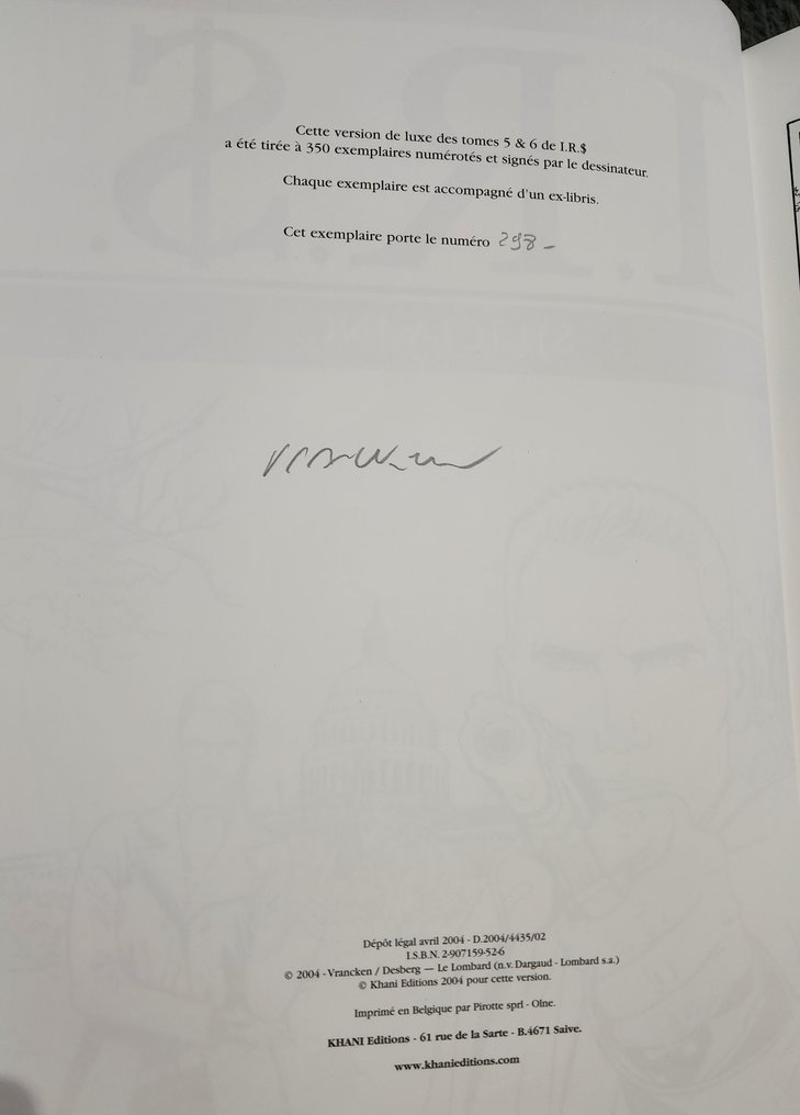 I.R.S T5/T6  sérigraphie - C - 1 Album - Beperkte oplage - 2004 #3.2