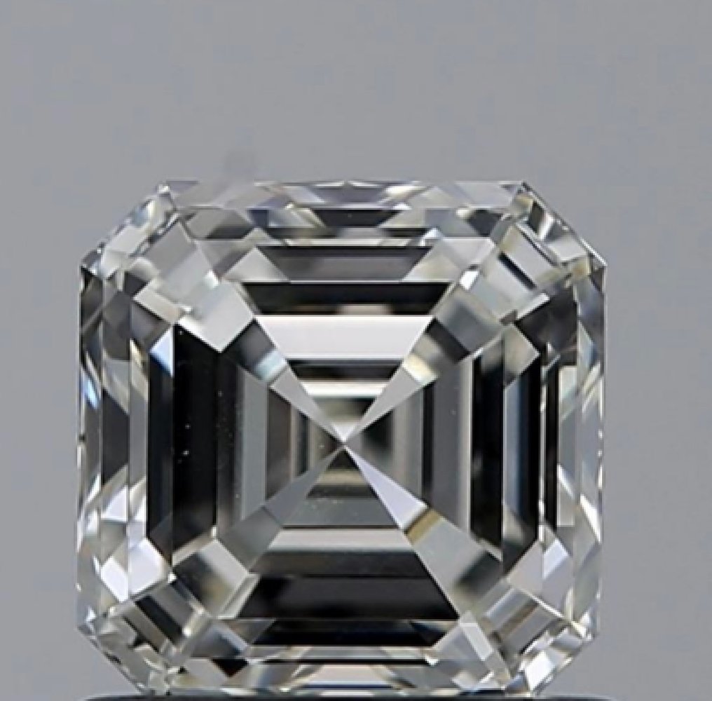 1 pcs 鑽石  (天然)  - 0.83 ct - 祖母綠形 - J(極微黃、從正面看是亮白色) - VVS2 - 美國寶石學院（Gemological Institute of America (GIA)） #1.0