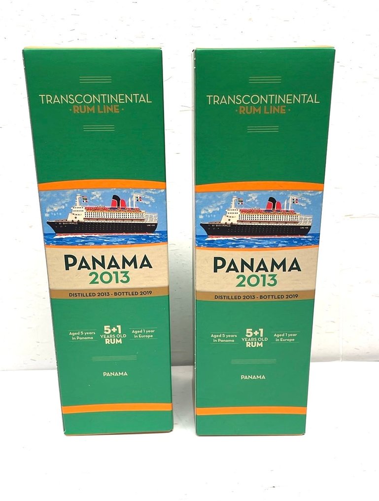 Transcontinental Rum Line 2013 - Panama   - b. 2019  - 70cl - 2 μπουκαλιών #1.0
