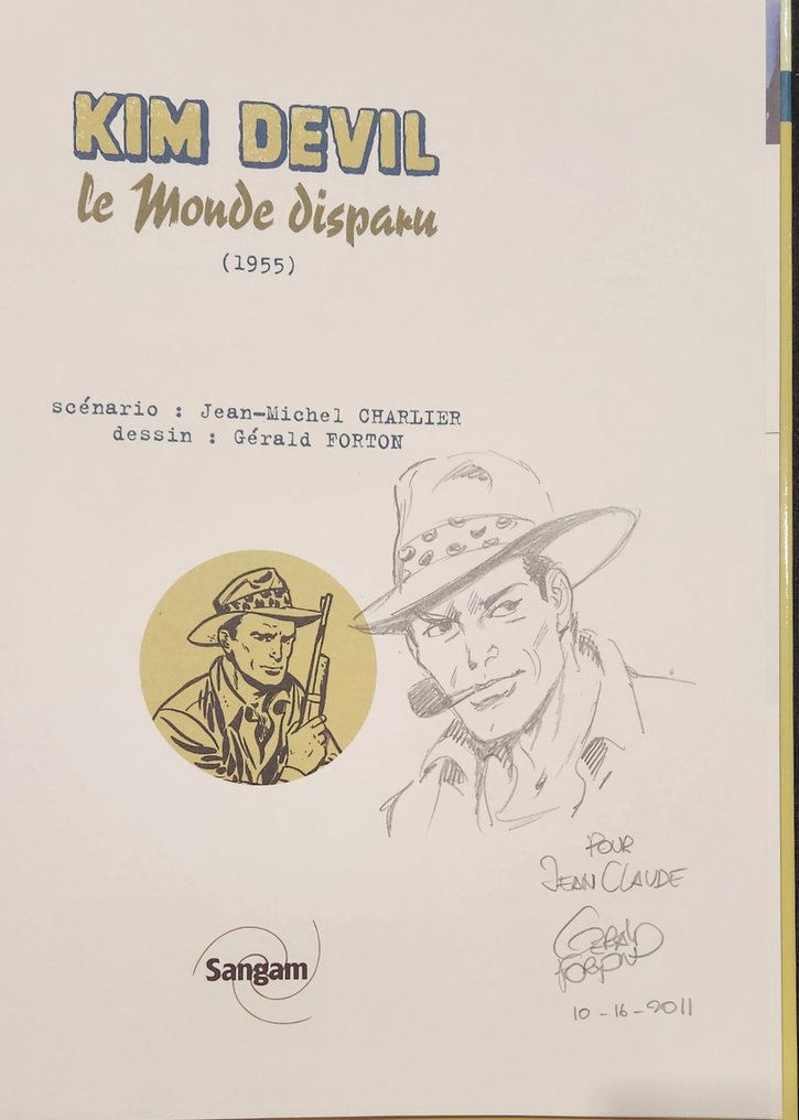 Kim Devil T3 - Le Monde disparu + dédicace - C - 1 Album - Begrænset udgave - 2011 #1.0