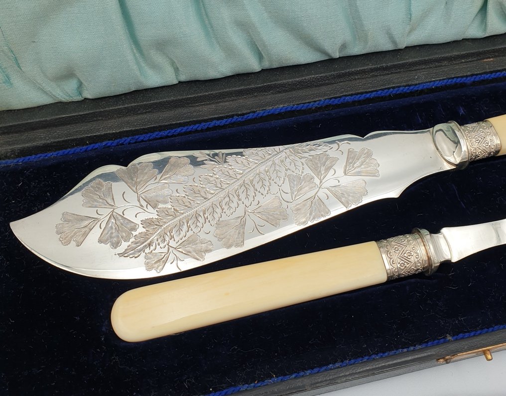 H & S - Service à poisson (4) - Plaqué(e) argent - Serveurs de poissons #2.1