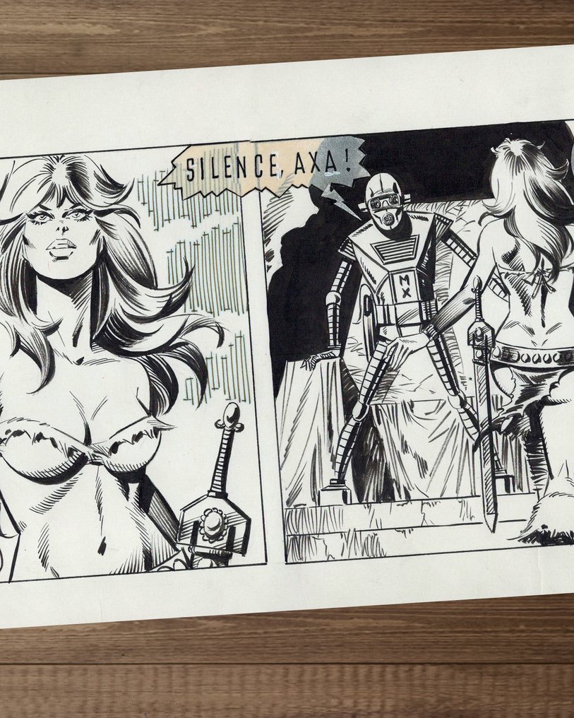 Romero, Enric Badia - 原始已发布的艺术品 - AXA Comic Strip No. 2204 (1985) #1.0