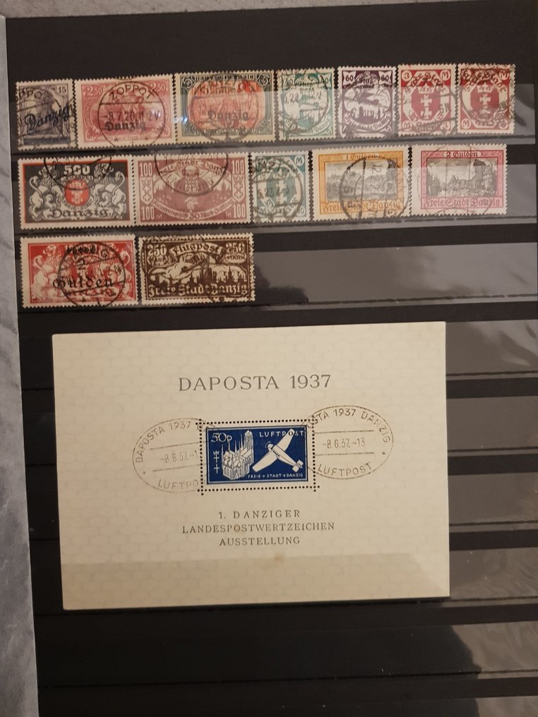 Danzig 1923 - Geprüfte Partie Siegel. #1.0