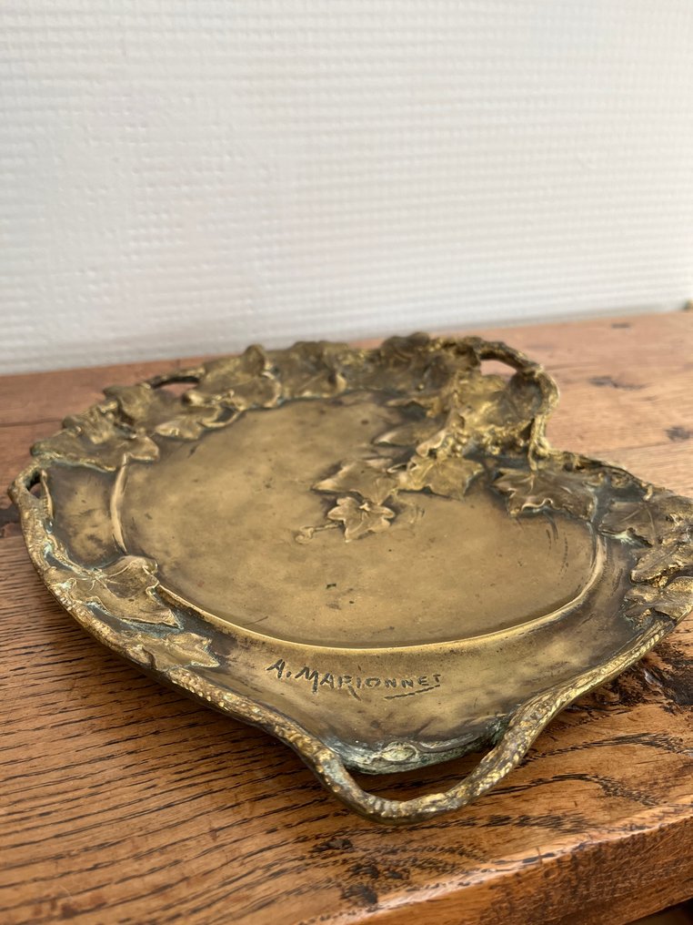 A. Marionnet - Δίσκος - Gilt bronze - Πάγκος για τσιγάρα #3.2