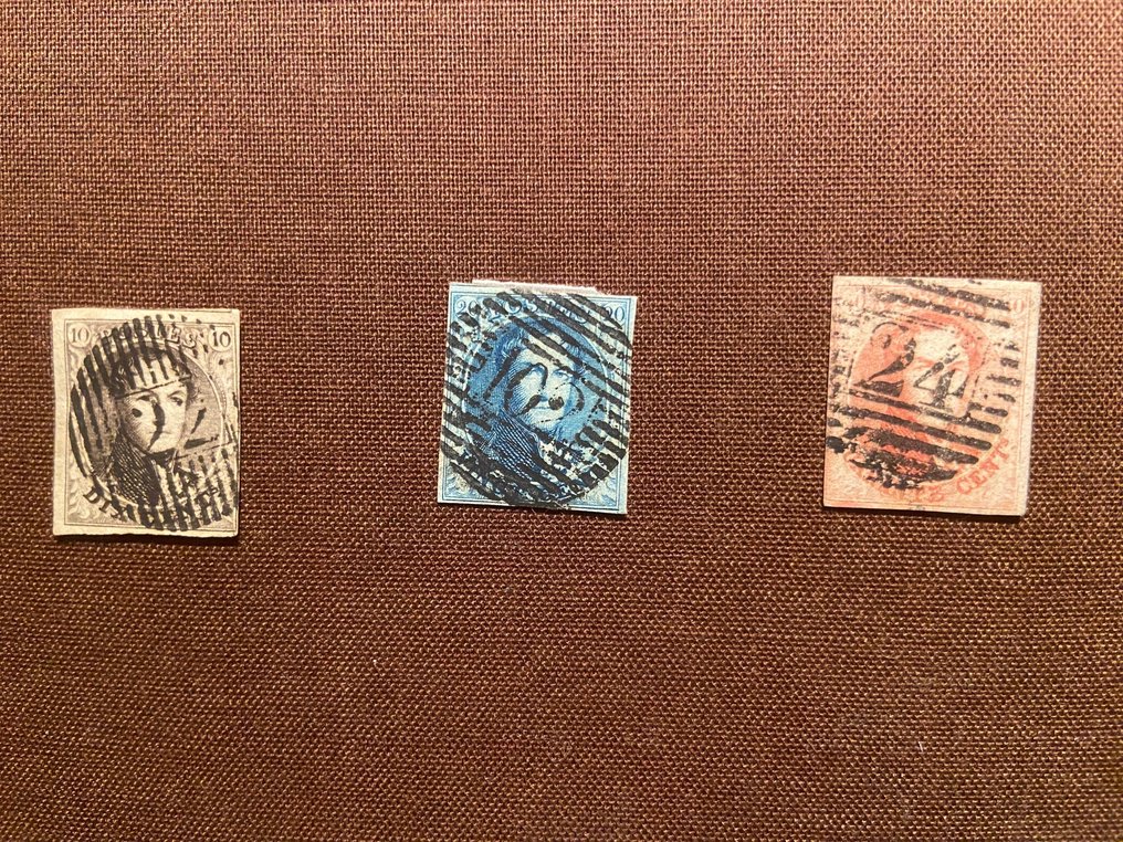 Βέλγιο 1849/1851 - Βέλγιο, κλασική επιλογή. - Y&T  n. 2, 3, 4, 6, 7, 8 #2.1