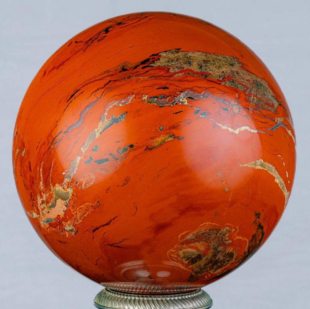Red Jasper Red Jasper Quality Sphere - Height: 13.9 cm - Width: 13.9 cm- 3969 g #3.2