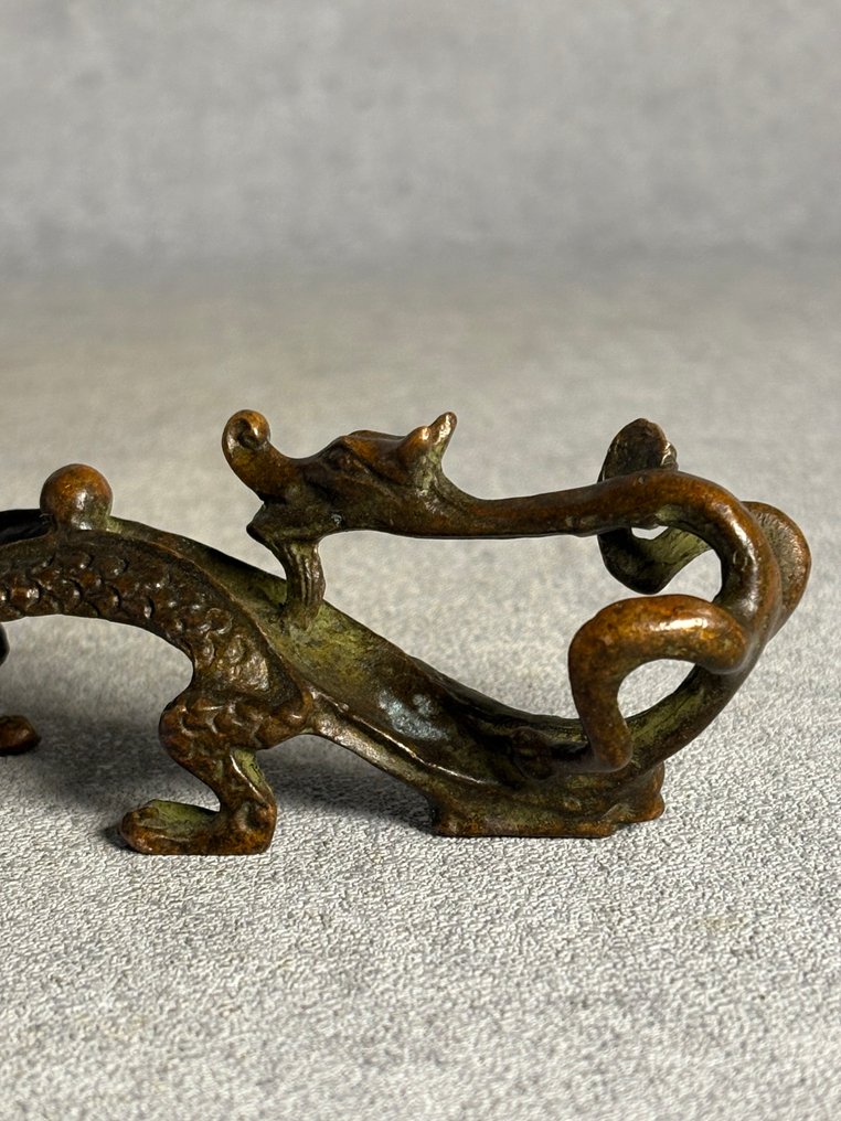 Borstel houder - Brons - China - Eind 20e eeuw #1.0