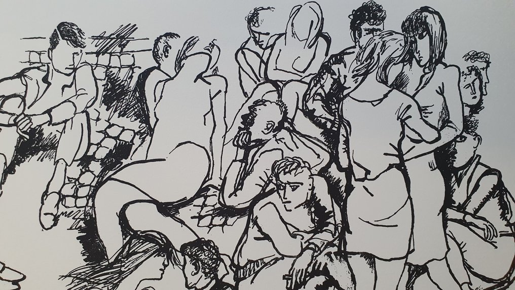 Renato Guttuso (1911-1987) - Figure-scena #4.3