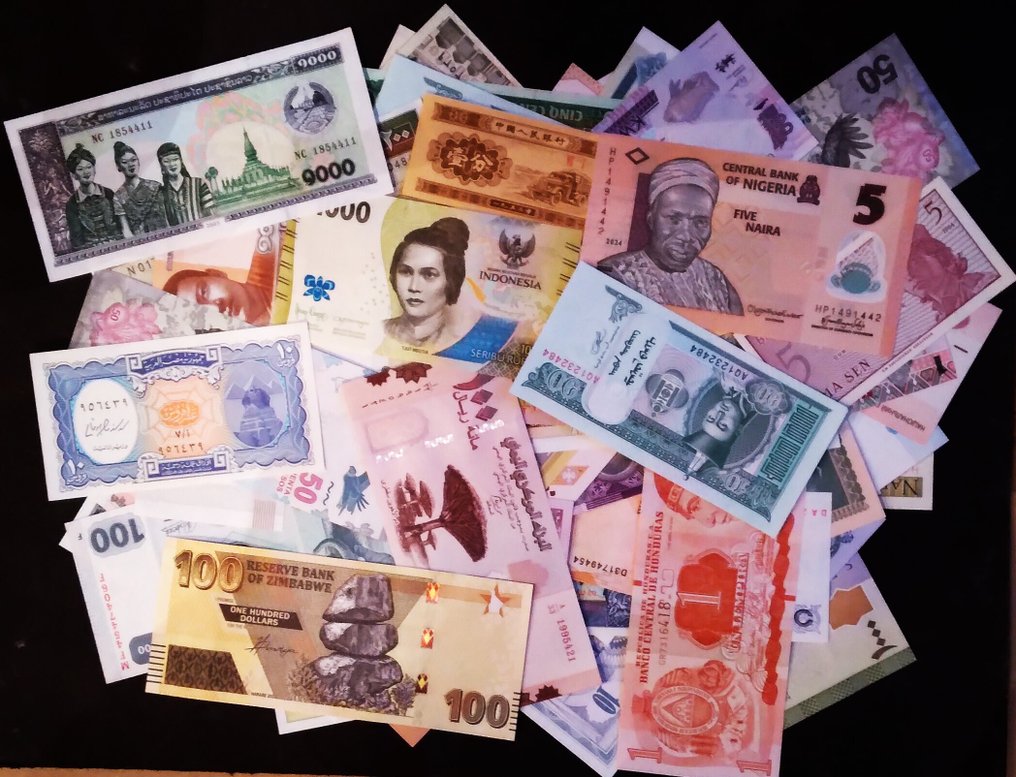 Verden. - 98 banknotes - Various Dates  (Ingen reservasjonspris) #2.1