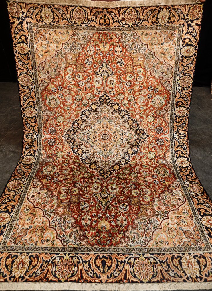 Kaschmir Seide - Teppich - 200 cm - 142 cm - Seidenteppich #1.0