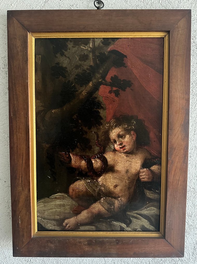 Italian school (XVII) - Putto con serpente #1.0
