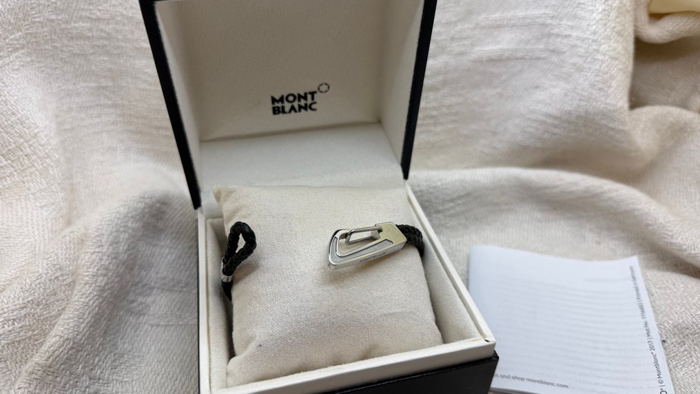 Montblanc - Κληρονομιά σε υφαντό μαύρο δέρμα. - Βραχιόλι #3.2