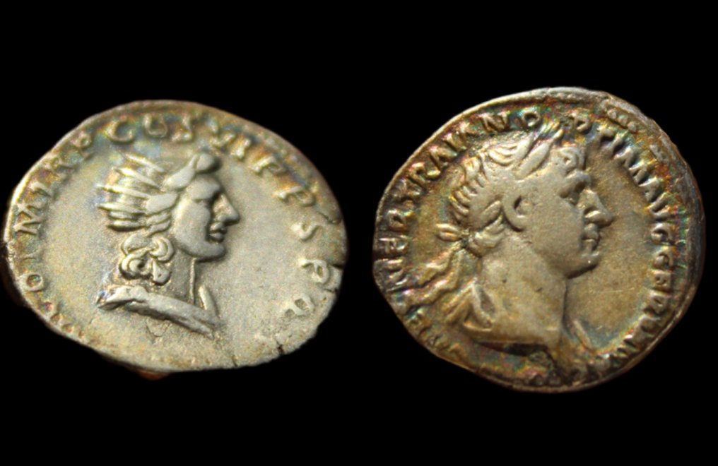 罗马帝国. 特拉扬 (公元 98-117). Denarius Roma - Sol (没有保留价) #1.0