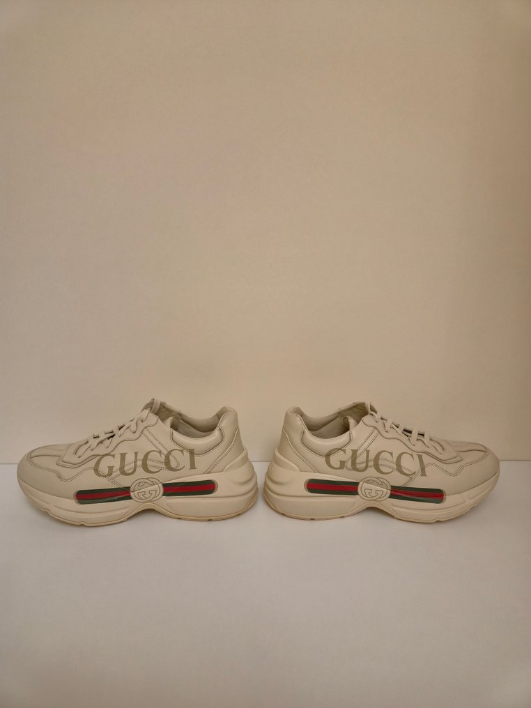 Gucci - Sneaker Rhyton uomo in pelle con logo Gucci - 运动鞋 - 尺寸: EU 42 #1.0