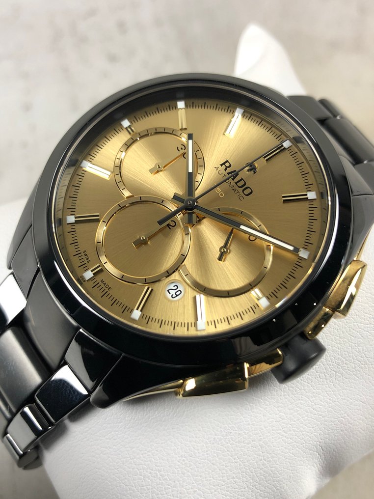 Rado - HyperChrome Chronograph Automatic 18K 750 Gold/ Ceramic Limited Edition - 650.0589.3.069 - Mænd - 2010-2020  #1.0