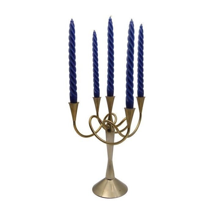 Driade - Giuseppe Chigiotti - Κηροπήγιο Κηροπήγιο 5 φώτων - Μοντέλο «Matthew Boulton» Σπάνια Χρυσή Έκδοση - Μοντέρνος σχεδιασμός, δεκαετία - Αλουμίνιο #1.0