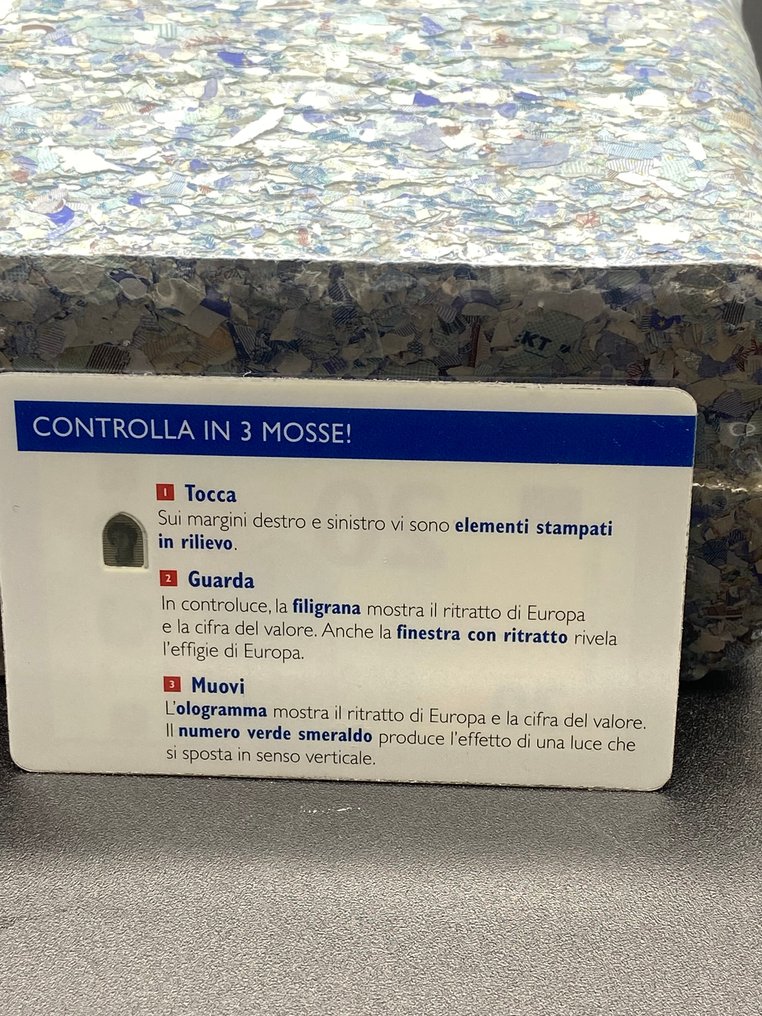 Ευρωπαϊκή Ένωση. - bricchetta banconote Euro - 775 gr  (χωρίς τιμή ασφαλείας) #4.3