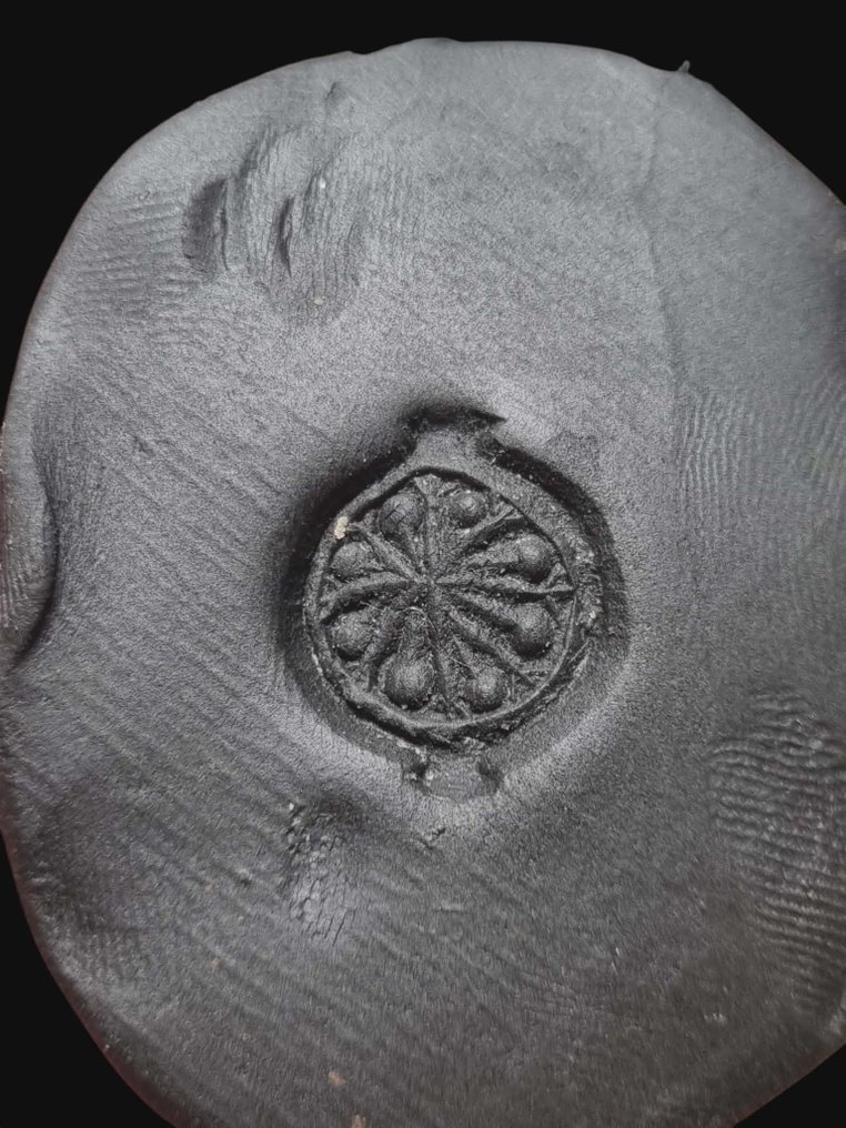 中世紀，十字軍時代 青銅色, 稀有的 Solar Seal 戒指  (沒有保留價) #3.2