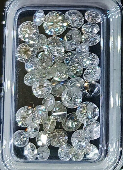 No reserve price - 45 pcs Diamond (Natural) - 5.05 ct - Round - D (colourless), H - SI1, I1 - Gemmological Centre Israel (G.C.I.) #1.0