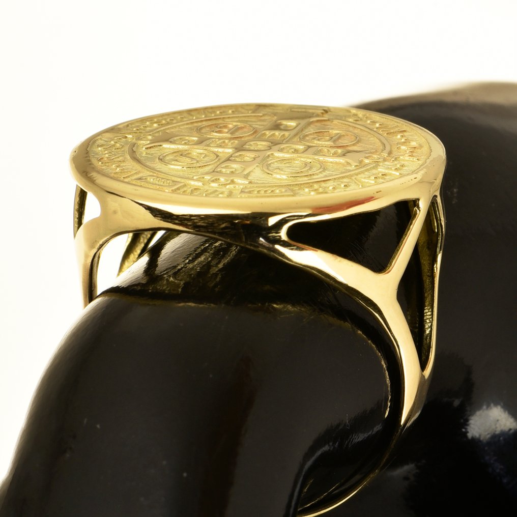Amulet ring - 14 kt. Yellow gold #2.1