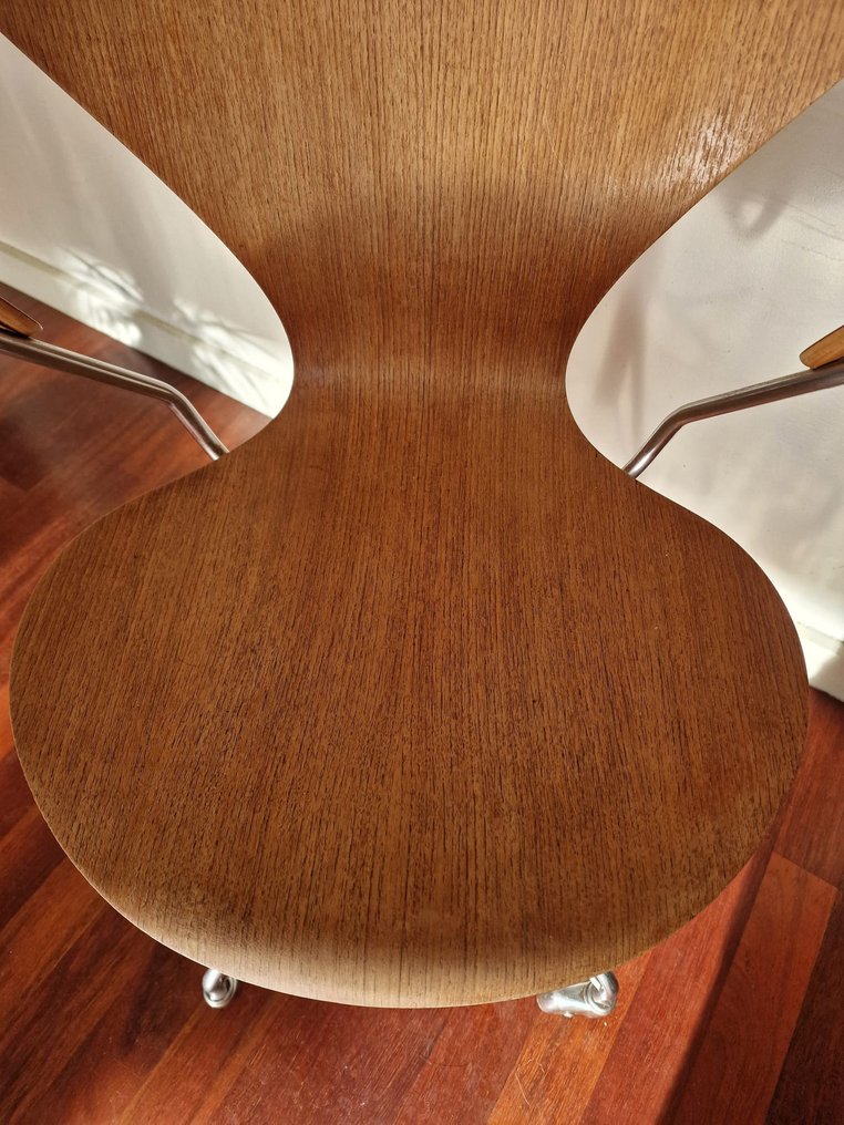 Fritz Hansen - Arne Jacobsen - Sedia da ufficio - Model 3217 - Legno, Metallo #2.1