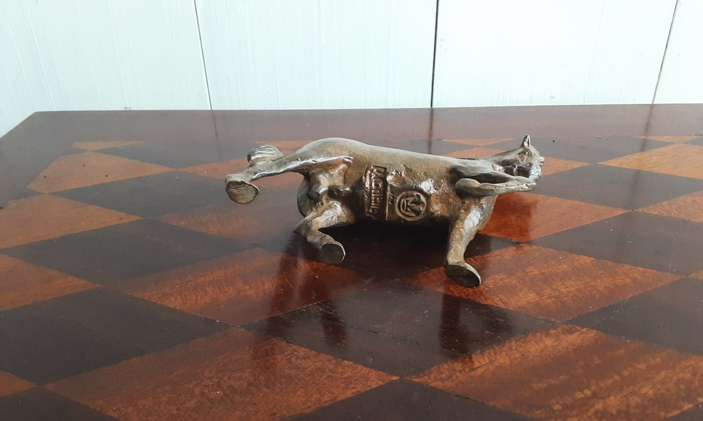 P. Chenet - 塑像, Paard - 10 cm - 黄铜色 #4.3