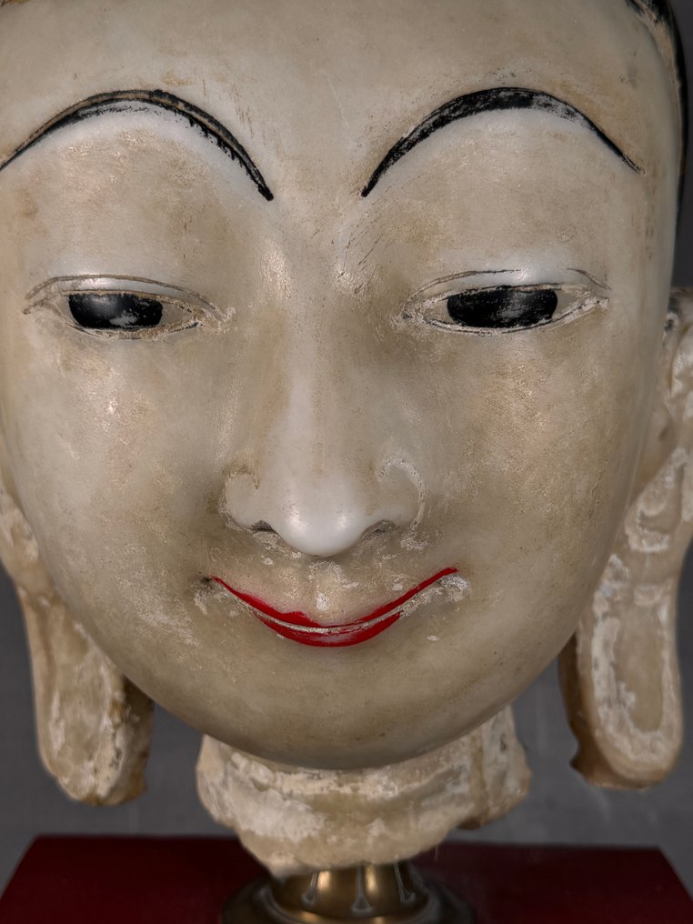 玩具人偶 - Marble head  buddha - 大理石 - 缅甸 #1.0